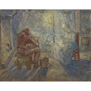 Nuit d’après Millet - Vincent van Gogh | Reproduction Tableau Décoration murale affiche copie