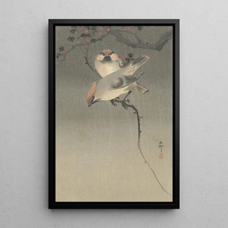 Ohara Koson - Waxwing birds.webp