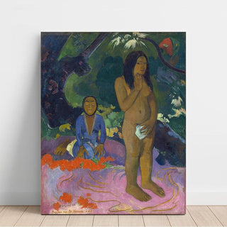 Parau na te Varua ino Words of the Devil - Paul Gauguin | Reproduction Tableau Décoration murale affiche copie