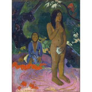 Parau na te Varua ino Words of the Devil - Paul Gauguin | Reproduction Tableau Décoration murale affiche copie