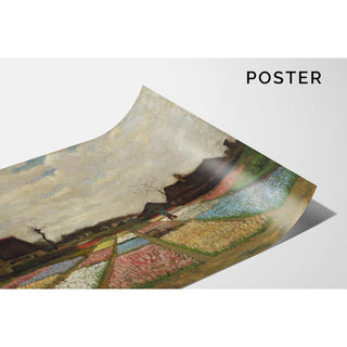 Parterres de fleurs en Hollande - Vincent van Gogh | Reproduction Tableau Décoration murale affiche copie
