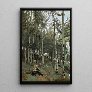 Paysage Breton - Jean-Baptiste Camille Corot | Reproduction Tableau Décoration murale affiche copie