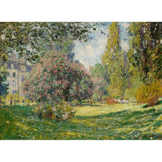 Paysage; Le Parc Monceau - Claude Monet | Reproduction Tableau Décoration murale affiche copie
