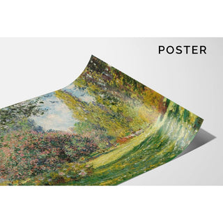 Paysage; Le Parc Monceau - Claude Monet | Reproduction Tableau Décoration murale affiche copie