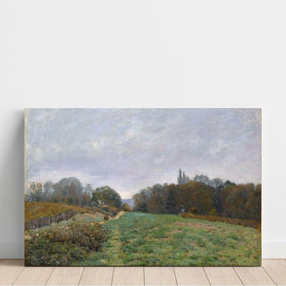 Paysage à Louveciennes - Alfred Sisley | Reproduction Tableau Décoration murale affiche copie