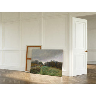 Paysage à Louveciennes - Alfred Sisley | Reproduction Tableau Décoration murale affiche copie