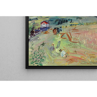 Paysage au champ de blé aux bœufs - Raoul Dufy | Reproduction Tableau Décoration murale affiche copie