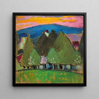 Paysage avec des fleurs - Alexej von Jawlensky