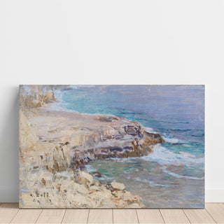 Paysage côtier rocheux - Alfred Zoff | Reproduction Tableau Décoration murale affiche copie