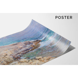 Paysage côtier rocheux - Alfred Zoff | Reproduction Tableau Décoration murale affiche copie