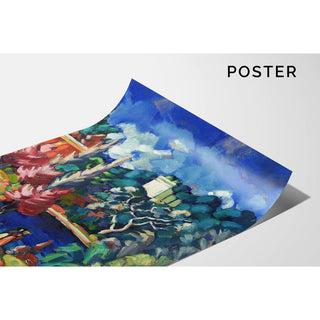 Paysage d’Italie - Konrad Mägi | Reproduction Tableau Décoration murale affiche copie