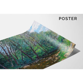 Paysage fluvial - Alfred Zoff | Reproduction Tableau Décoration murale affiche copie