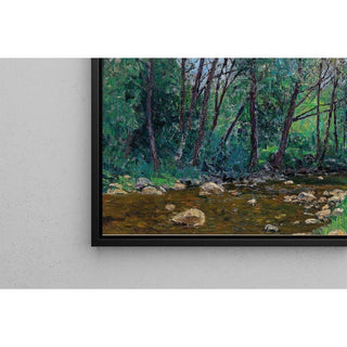 Paysage fluvial - Alfred Zoff | Reproduction Tableau Décoration murale affiche copie