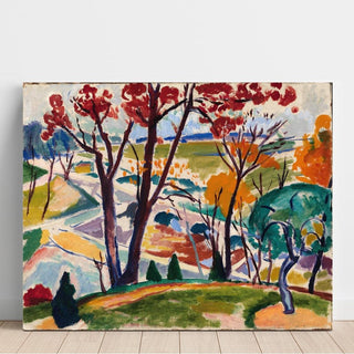 Paysage, pont, vallée de Huntingdon - Henry Lyman Sayen | Reproduction Tableau Décoration murale affiche copie