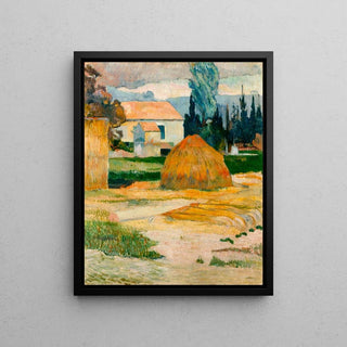 Paysages près d'Arles de Paul Gauguin | Reproduction Tableau Décoration murale affiche copie
