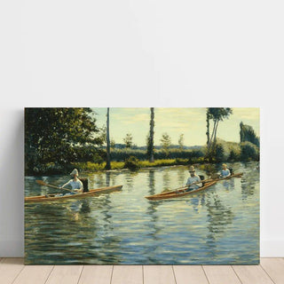 Périssoires sur l'Yerres - Gustave Caillebotte | Reproduction Tableau Décoration murale affiche copie