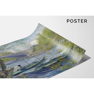 Pêche au printemps, Pont de Clichy Asnières - Vincent van Gogh | Reproduction Tableau Décoration murale affiche copie