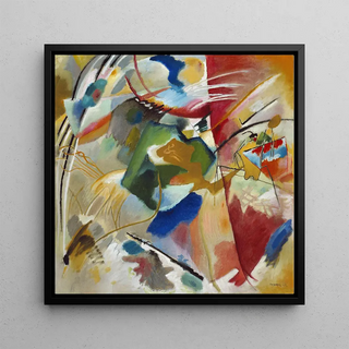 Peinture avec centre vert - Wassily Kandinsky