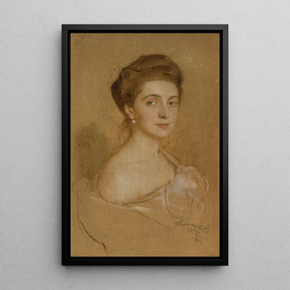 Philip Alexius de Lszl - Portrait of a lady with a pearl.webp