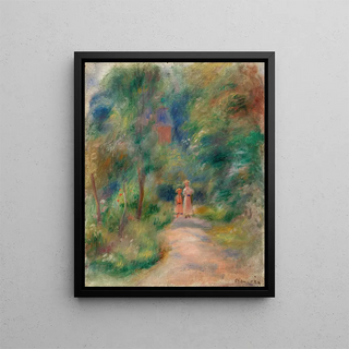 PierreAuguste Renoir - Two Figures on a Path Deux figures dans un sentier.webp