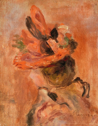 PierreAuguste Renoir - Womans Head with Red Hat.webp