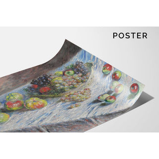 Pommes et raisins - Claude Monet | Reproduction Tableau Décoration murale affiche copie