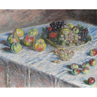 Pommes et raisins - Claude Monet | Reproduction Tableau Décoration murale affiche copie