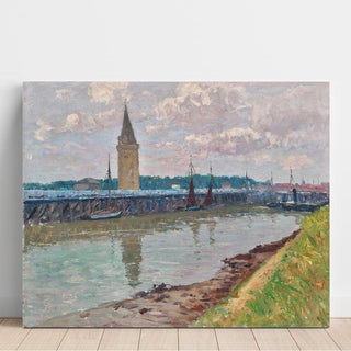 Port de pêche à Nieuport Belgique - Alfred Zoff | Reproduction Tableau Décoration murale affiche copie