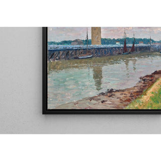 Port de pêche à Nieuport Belgique - Alfred Zoff | Reproduction Tableau Décoration murale affiche copie