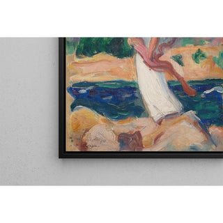 Portrait d'Irène dans un Paysage - Henri Lebasque | Reproduction Tableau Décoration murale affiche copie