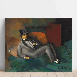 Portrait de Francis de Miomandre - Moïse Kisling | Reproduction Tableau Décoration murale affiche copie