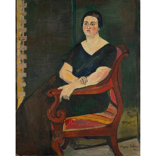 Portrait de Madame Germaine Eisenmann 1924 - Suzanne Valadon | Reproduction Tableau Décoration murale affiche copie