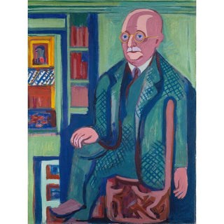 Portrait du Docteur Carl Hagemann - Ernst Ludwig Kirchner | Reproduction Tableau Décoration murale affiche copie
