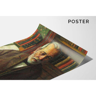 Portrait du poète Friedrich Kuhlbarse - Konrad Mägi | Reproduction Tableau Décoration murale affiche copie