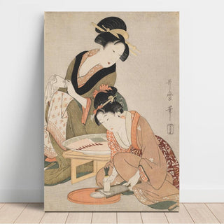Préparation de poisson cru - Kitagawa Utamaro | Reproduction Tableau Décoration murale affiche copie