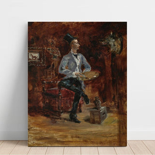 Princeteau dans son Atelier - Henri de Toulouse-Lautrec | Reproduction Tableau Décoration murale affiche copie