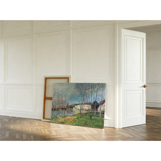 Printemps au Bord du Loing - Alfred Sisley | Reproduction Tableau Décoration murale affiche copie