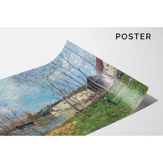 Printemps au Bord du Loing - Alfred Sisley | Reproduction Tableau Décoration murale affiche copie