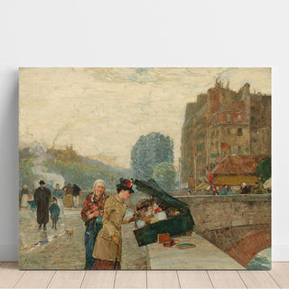 Quai Saint Michel - Childe Hassam | Reproduction Tableau Décoration murale affiche copie