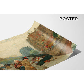 Quai Saint Michel - Childe Hassam | Reproduction Tableau Décoration murale affiche copie