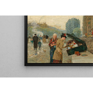 Quai Saint Michel - Childe Hassam | Reproduction Tableau Décoration murale affiche copie