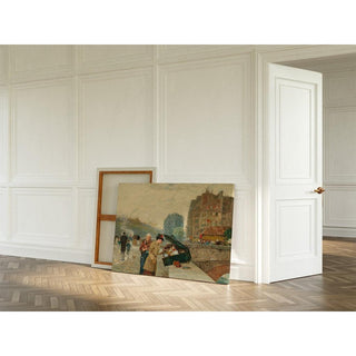 Quai Saint Michel - Childe Hassam | Reproduction Tableau Décoration murale affiche copie