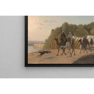 Quitter l'oasis - Jean-Léon Gérôme | Reproduction Tableau Décoration murale affiche copie