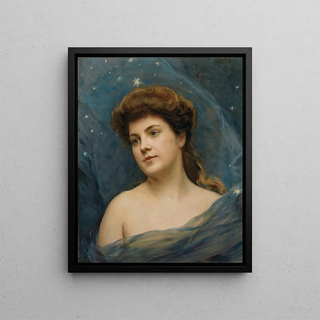 Raimundo de Madrazo y Garreta - Young woman surrounded by stars.webp