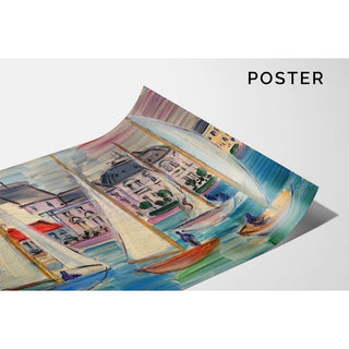 Régates à Deauville 1934 - Raoul Dufy | Reproduction Tableau Décoration murale affiche copie