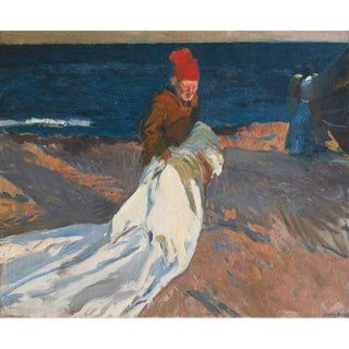Rentrant la voile, plage de Valence - Joaquín Sorolla | Reproduction Tableau Décoration murale affiche copie
