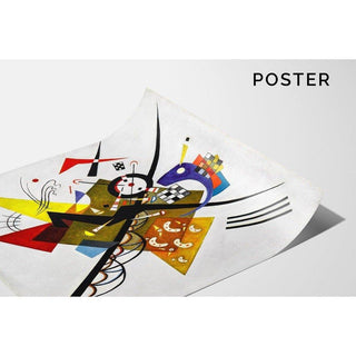 Reprodution tableau | Sur blanc II - Wassily Kandinsky | Reproduction Tableau Décoration murale affiche copie