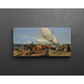 Retour de la pêche - Joaquín Sorolla | Reproduction Tableau Décoration murale affiche copie