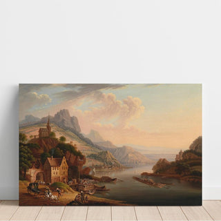 Rheinlandschaft - Christian Georg Schütz the Elder | Reproduction Tableau Décoration murale affiche copie