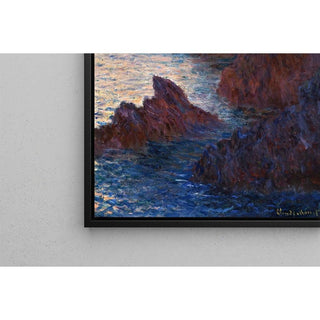 Rochers à Belle Île, Port-Domois - Claude Monet | Reproduction Tableau Décoration murale affiche copie